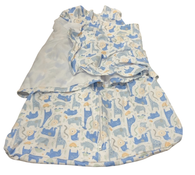 Shop Halo SleepSack Swaddle, Blue Safari Animals, Newborn at GoodBuy Gear