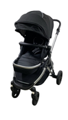 Shop Mockingbird Single 2.0 Stroller, 2024, Black, Silver With Black Leather, Watercolor Drops at GoodBuy Gear