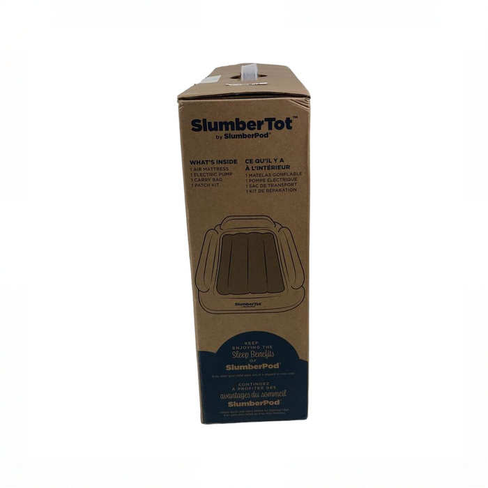 Shop SlumberPod SlumberTot Inflatable Toddler Bed, Gray/Teal at GoodBuy Gear