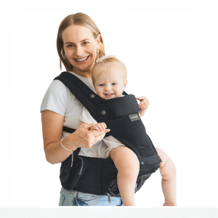 Shop Momcozy 2-in-1 Baby Carrier with Hip Seat, Black at GoodBuy Gear