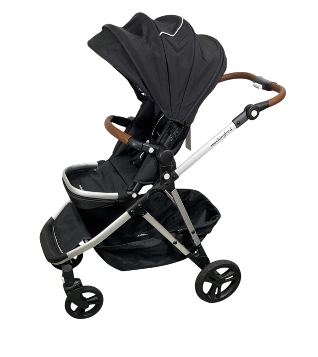 Shop Mockingbird Single to Double 2.0 Stroller, Black, Windowpane, Silver With Penny Leather, 2024 at GoodBuy Gear