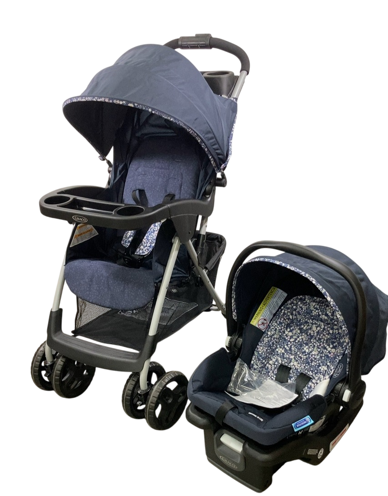 graco blue stroller Graco Comfy Cruiser 2.0 Travel System, 2022, Callia Blue