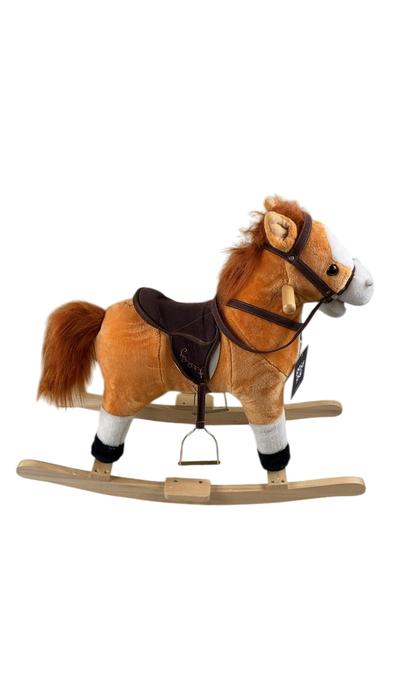 Shop Qaba Kids Plush Ride On Rocking Horse Chair With Nursery Rhyme Sounds at GoodBuy Gear