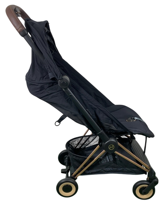 Shop Cybex Coya Stroller, 2023, Rose Gold, Sepia Black at GoodBuy Gear