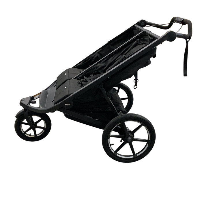 Shop Thule Urban Glide 3 Double Stroller, 2025, Black, Magnetic Harness at GoodBuy Gear