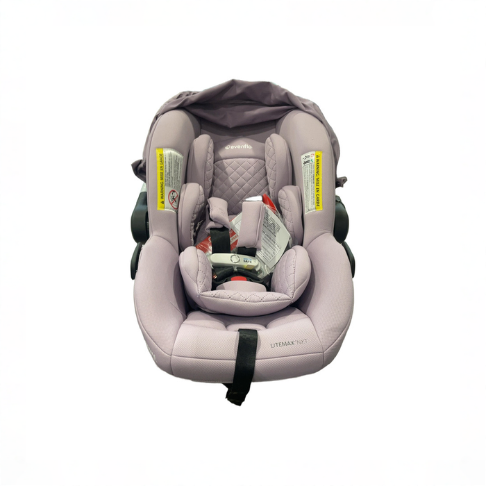 Shop DRAFT - Evenflo Revolve180 LiteMax NXT Rotating Infant Car Seat with SensorSafe and Green & Gentle, 2025, Agate at GoodBuy Gear