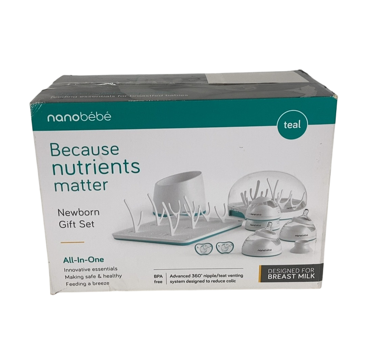 Shop Nanobébé Newborn Gift Set, Teal at GoodBuy Gear