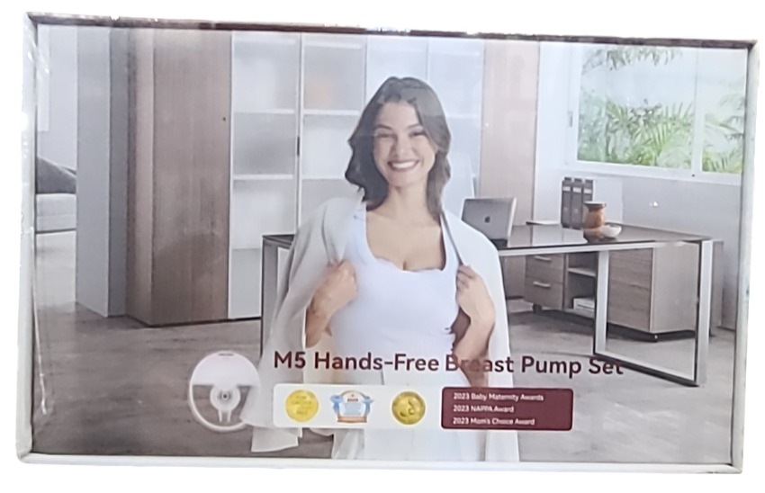 Shop Momcozy All-in-one M5 Double Wearable Breast Pump, Gradiant Pink at GoodBuy Gear