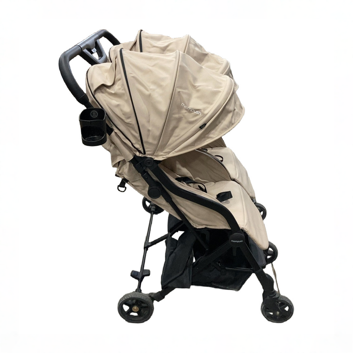 Shop Mompush Lithe Double Stroller, 2026, Khaki at GoodBuy Gear