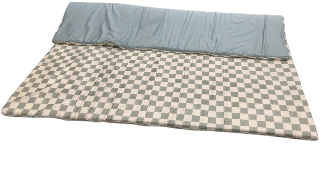 Toki Kids Mega Padded Play Mat 55" x 55", Checker  Matcha