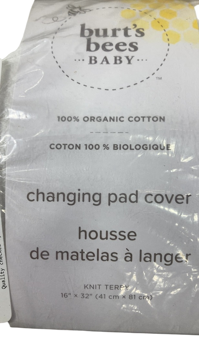 Shop Burt's Bees Baby Changing Pad Cover, Organic Knit Terry, Cloud White at GoodBuy Gear