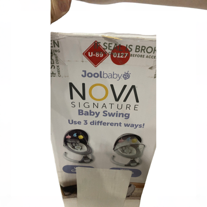 Shop Jool Nova Baby Swing, Gray, Signature at GoodBuy Gear