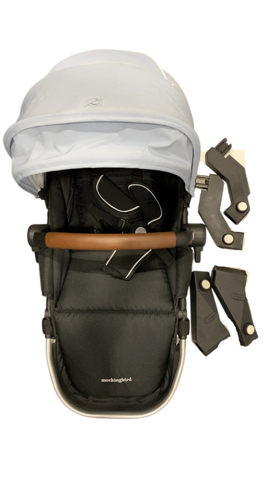 Shop Mockingbird 2nd Seat Kit 2.0, Silver With Penny Leather, Sky, Watercolor Drops at GoodBuy Gear