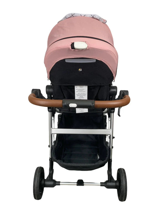 Shop Mockingbird Single to Double 2.0 Stroller, Bloom, Windowpane, Silver With Penny Leather, 2025 at GoodBuy Gear