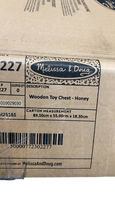 Shop Melissa & Doug Wooden Toy Chest, Honey at GoodBuy Gear