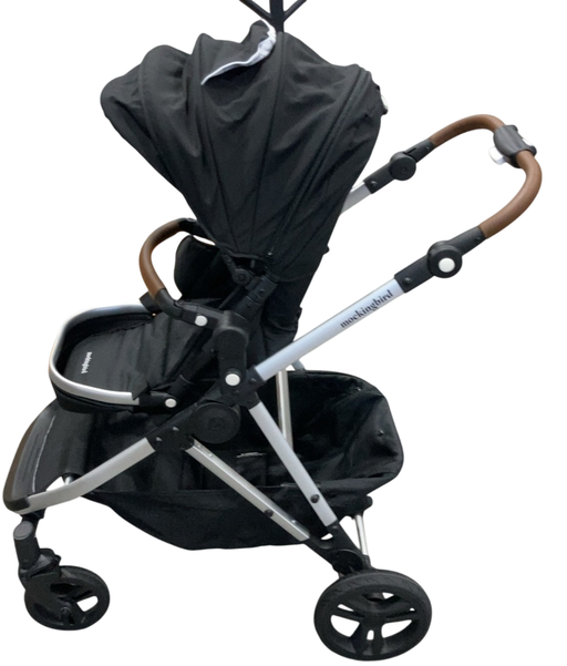 Shop Mockingbird Single to Double 2.0 Stroller, Black, Windowpane, Silver With Penny Leather, 2025 at GoodBuy Gear