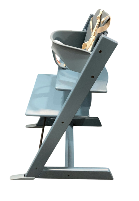 Shop Stokke Tripp Trapp High Chair With Baby Set, 2, Fjord Blue at GoodBuy Gear