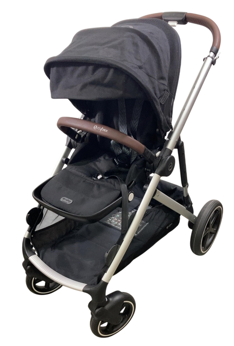 Shop Cybex Gazelle S Modular Stroller, 2024, Moon Black, Silver Frame at GoodBuy Gear