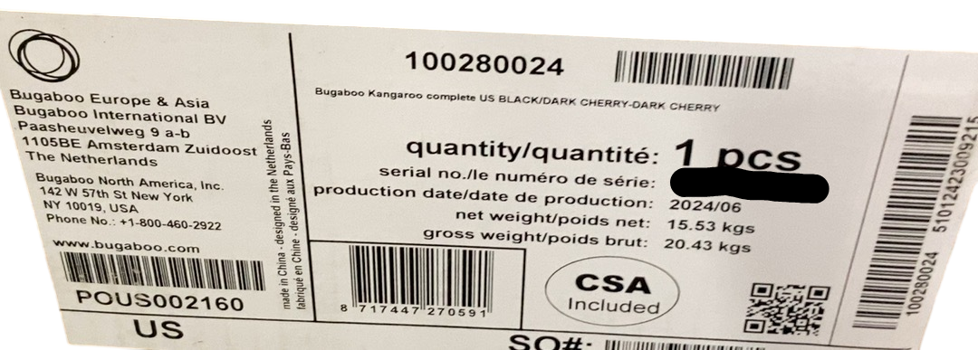 Shop Bugaboo Kangaroo Single To Double Stroller, 2024, Black, Dark Cherry, Dark Cherry at GoodBuy Gear