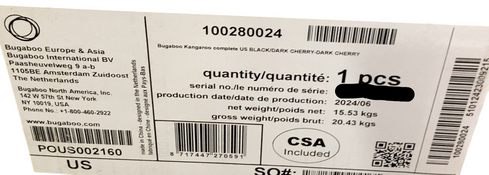 Shop Bugaboo Kangaroo Single To Double Stroller, 2024, Black, Dark Cherry, Dark Cherry at GoodBuy Gear