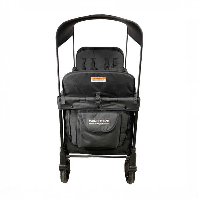 Shop Wonderfold W4 Multifunctional Quad Stroller Wagon, 2021, Charcoal Gray at GoodBuy Gear