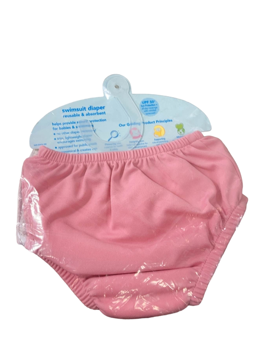 secondhand Green Sprouts Swim Diaper, Snap Resuable, Light Pink, 6 Months Pink