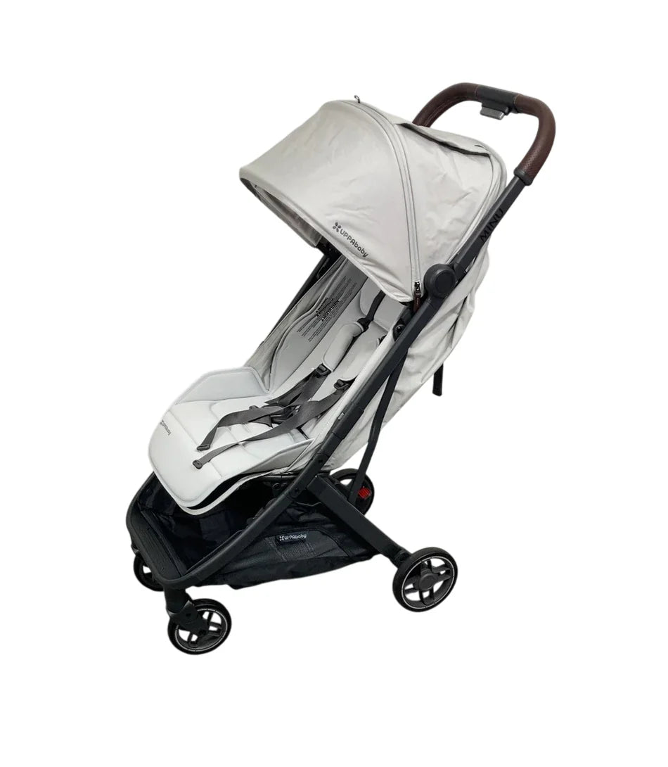 uppababy suspension UPPAbaby MINU V3 Stroller, 2025, Savannah (Pearl Gray Jacquard)