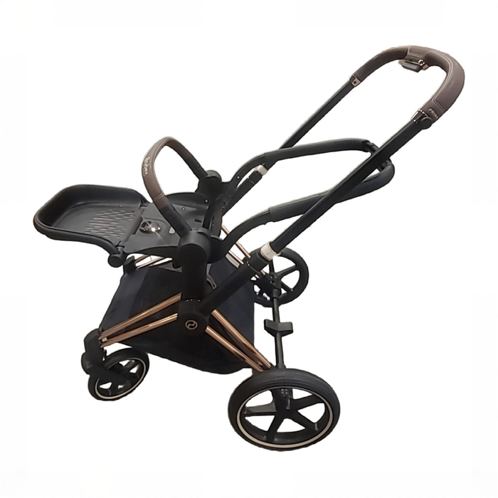 Shop Cybex E-PRIAM Stroller Frame And Seat, 2025, Rosegold at GoodBuy Gear
