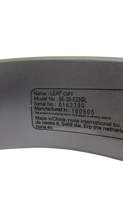 Shop Nuna LEAF Curv Baby Seat, Granite at GoodBuy Gear