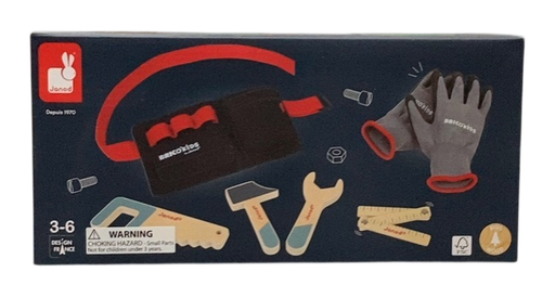 Shop Janod Brico'kids DIY Tool Belt and Gloves Set, J06475 at GoodBuy Gear