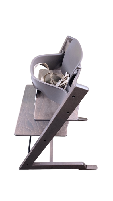 Shop Stokke Tripp Trapp High Chair With Baby Set, 1, Hazy Grey at GoodBuy Gear