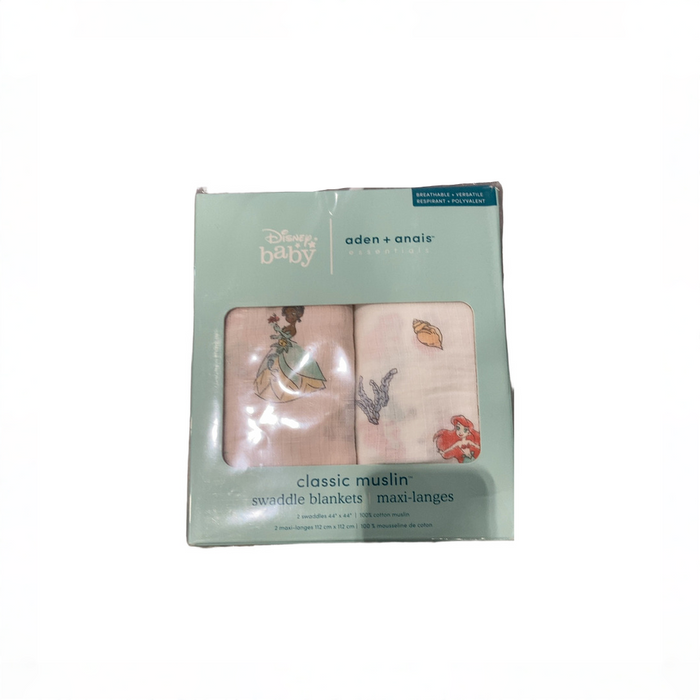 Shop Aden + Anais Essentials Cotton Muslin Swaddle (2 Pack), Disney Princess at GoodBuy Gear