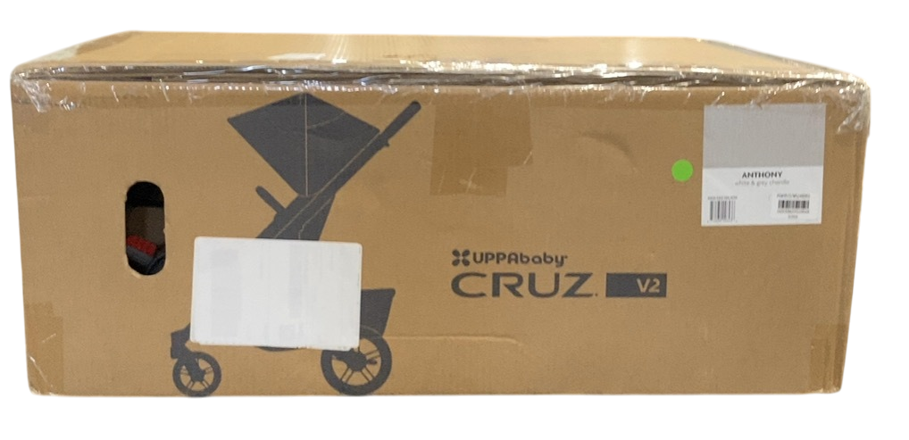 Shop UPPAbaby CRUZ V2 Stroller, Anthony (White and Grey Chenille), 2024 at GoodBuy Gear