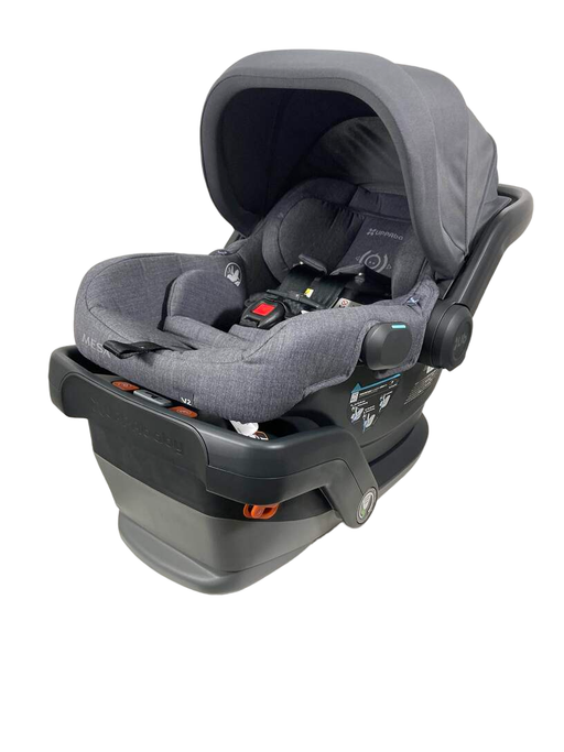 used UPPAbaby MESA V2 Infant Car Seat, 2023, Gregory (Blue Melange Merino Wool)