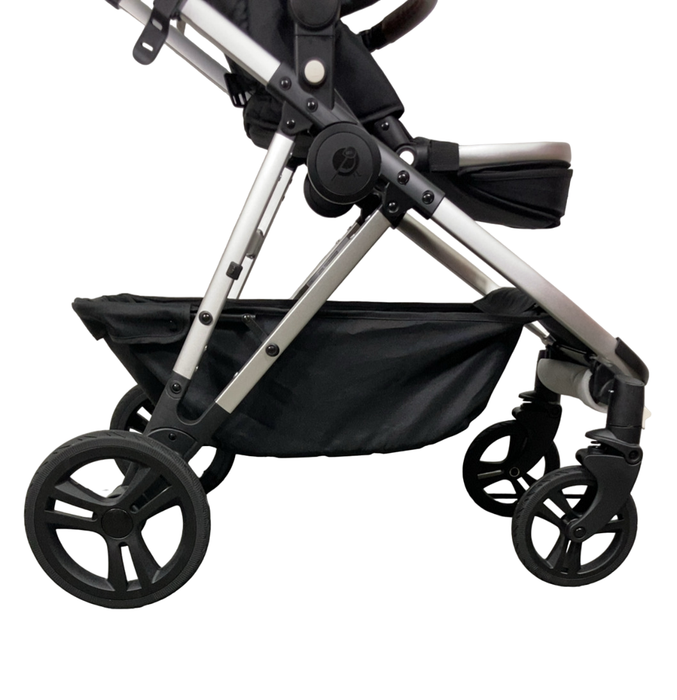 Shop Mockingbird Single to Double 2.0 Stroller, 2024, Sea, Silver With Penny Leather, Watercolor Drops at GoodBuy Gear