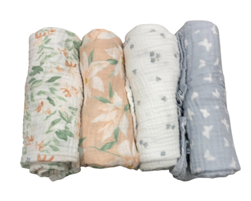 Shop Aden + Anais Essentials Cotton Muslin Swaddle (4 Pack), Butterfly Garden at GoodBuy Gear