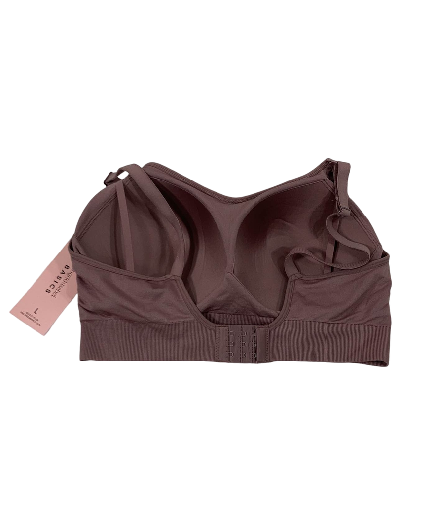 Ingrid & Isabel Drop Cup Nursing Bra, Large, Mauve