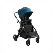 Shop Mockingbird Single to Double 3.0 Stroller, 2025, Charcoal with Black Leather, Sea at GoodBuy Gear