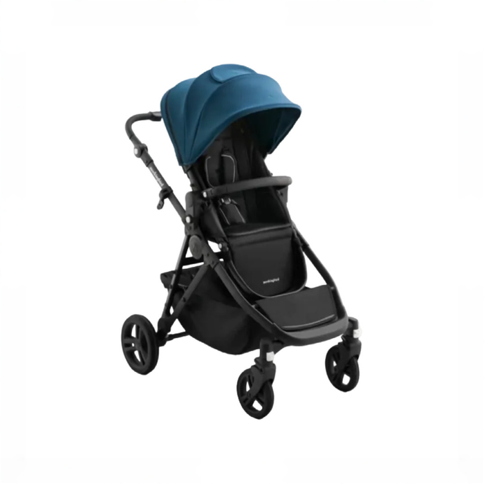 Shop Mockingbird Single to Double 3.0 Stroller, 2025, Charcoal with Black Leather, Sea at GoodBuy Gear