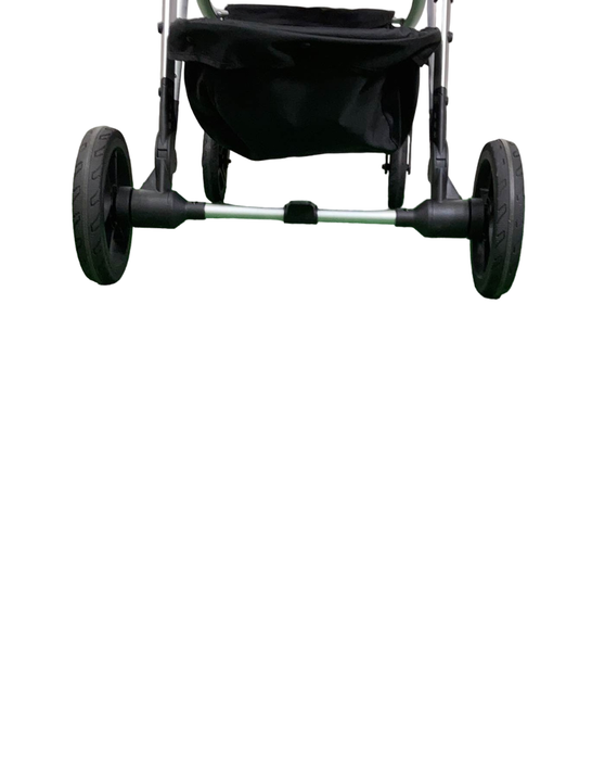 Shop Mockingbird Single to Double 2.0 Stroller, Silver with Black Leather, Windowpane, Sage, 2024 at GoodBuy Gear