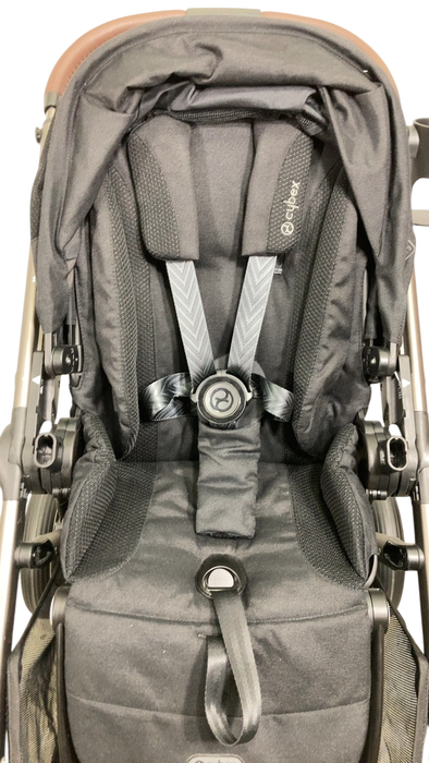 Shop Cybex Gazelle S Modular Stroller, 2024, Moon Black, Taupe Frame at GoodBuy Gear