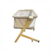 Shop Evolur Stellar Bassinet & Bedside Sleeper, Beige at GoodBuy Gear