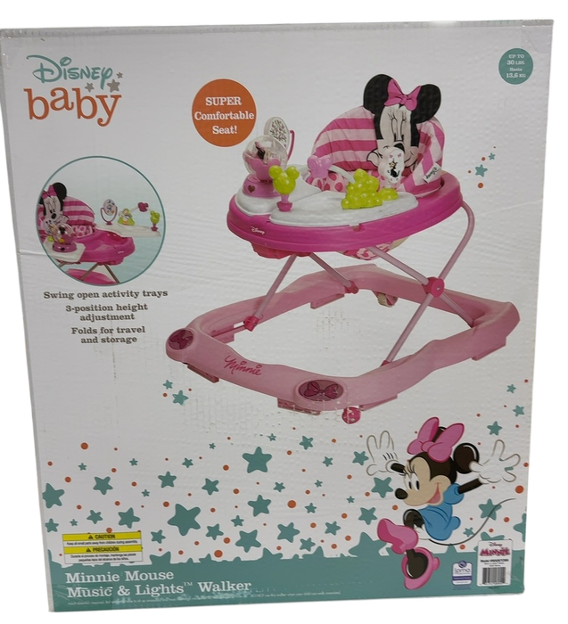 Shop Disney Baby Minnie Mouse Music and Lights Baby Walker, Glitter Minnie at GoodBuy Gear