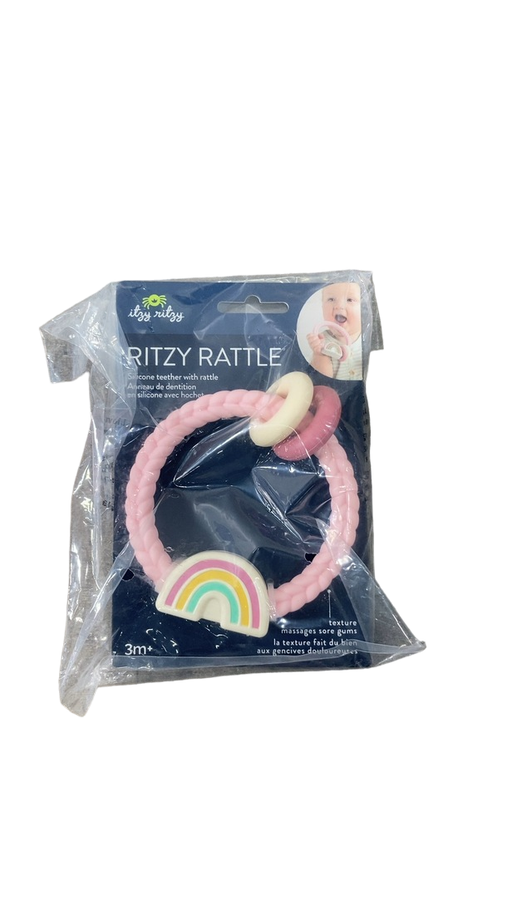 Shop Itzy Ritzy Teether and Rattle, Pink Rainbow at GoodBuy Gear