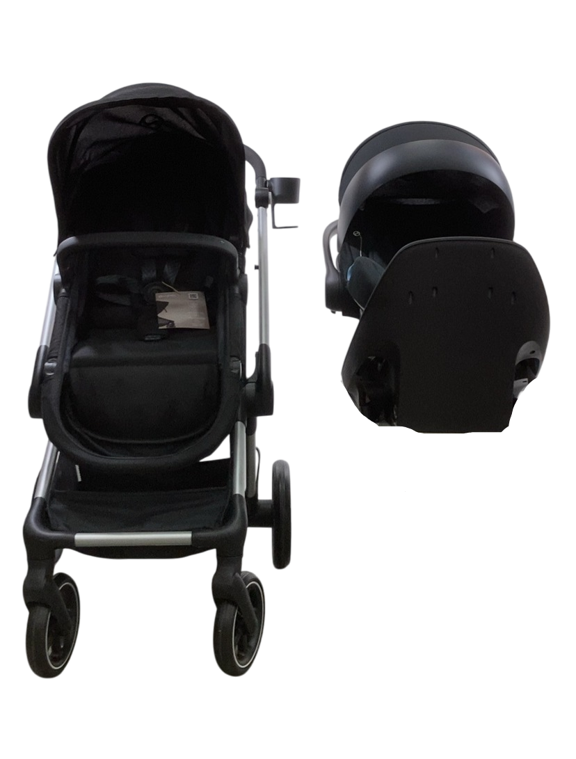cybex eos travel system Cybex Eos and Aton G Swivel Travel System, 2024, Black Frame, Moon Bla