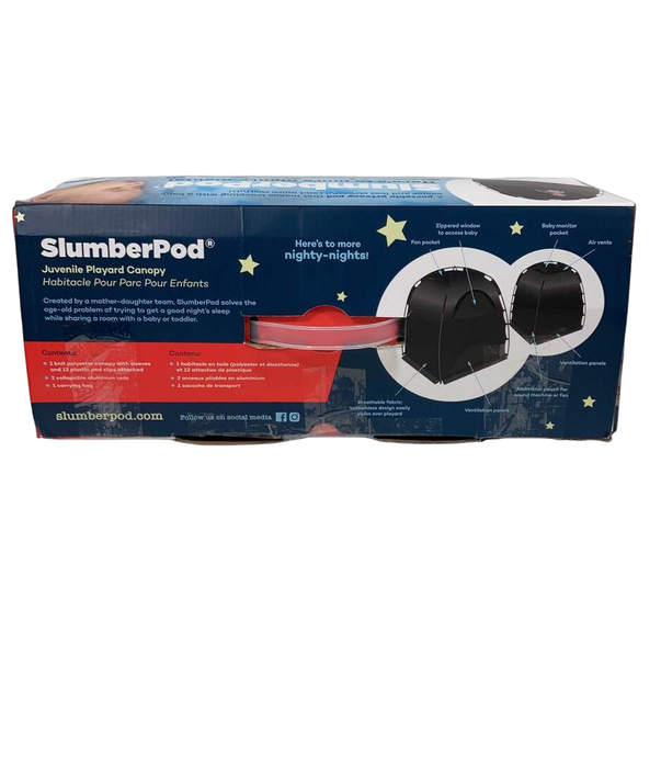 Shop SlumberPod 2.0 Sleep Canopy, Black with Gray at GoodBuy Gear