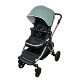 Shop Mockingbird Single to Double 2.0 Stroller, Silver with Black Leather, Windowpane, Sage, 2024 at GoodBuy Gear