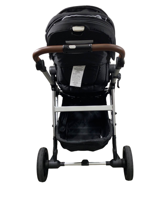 Mockingbird Single 2.0 Stroller, Silver with Penny Leather, Windowpane, Black, 2023