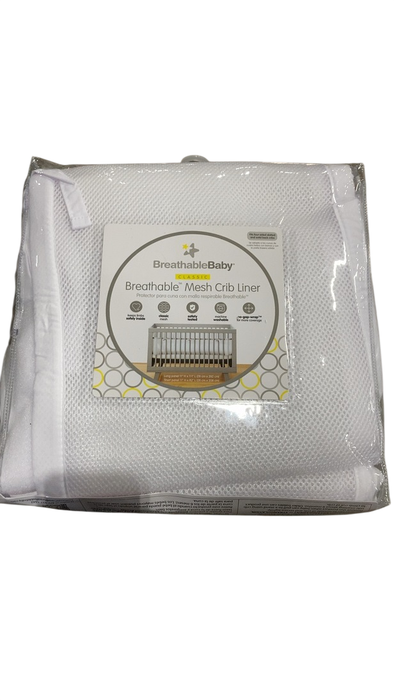 Shop Breathable Baby Mesh Crib Liner, Full Size/4 Sides, White at GoodBuy Gear