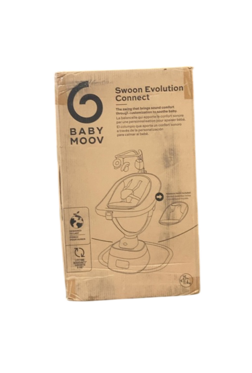 Shop Babymoov Swoon Evolution Smart Baby Swing, Cream/Black at GoodBuy Gear